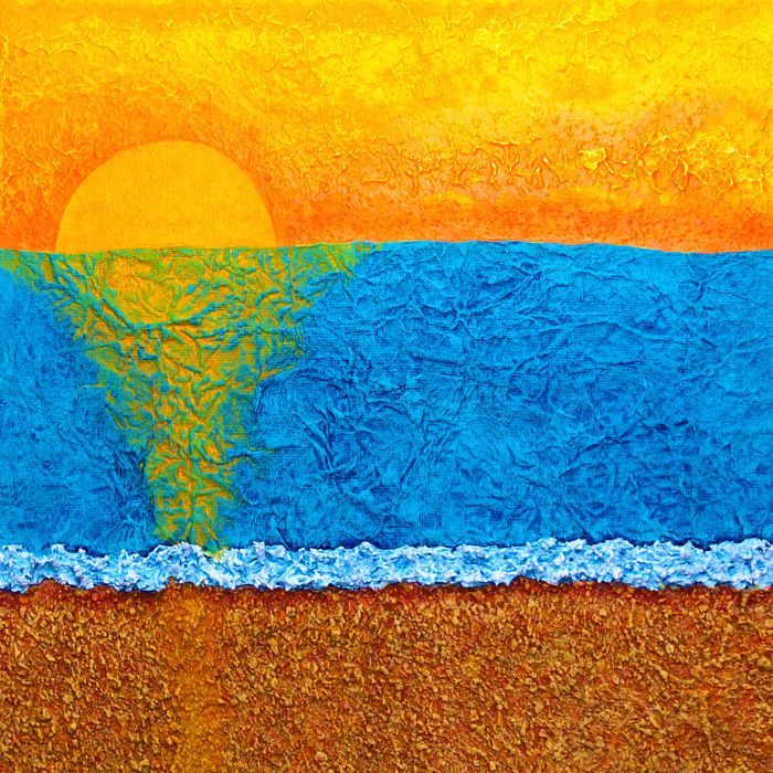 'Sunrise' Brighton Beach, Sussex Coast ORIGINAL PAINTING