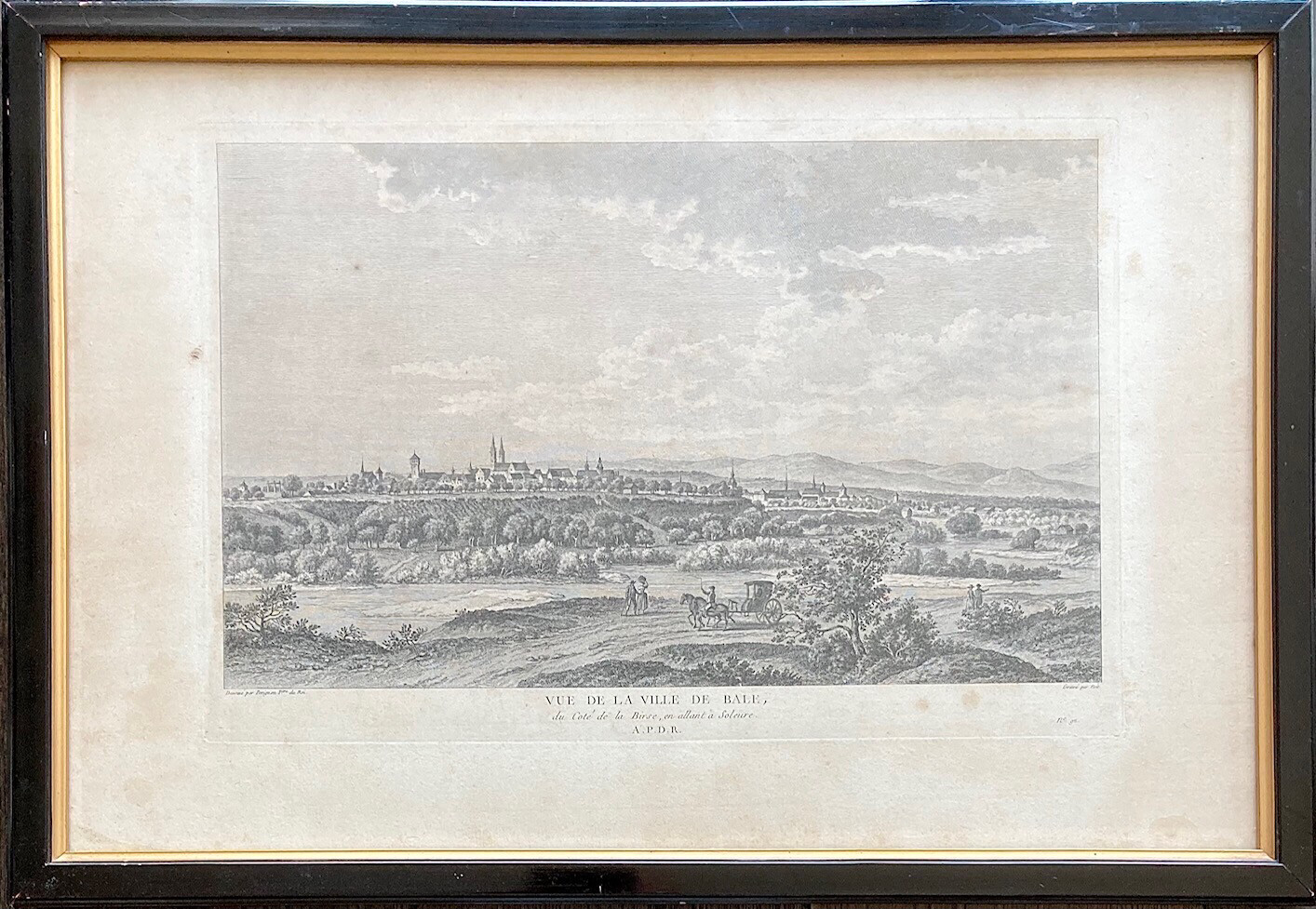 Basel von der Birsseite her gesehen