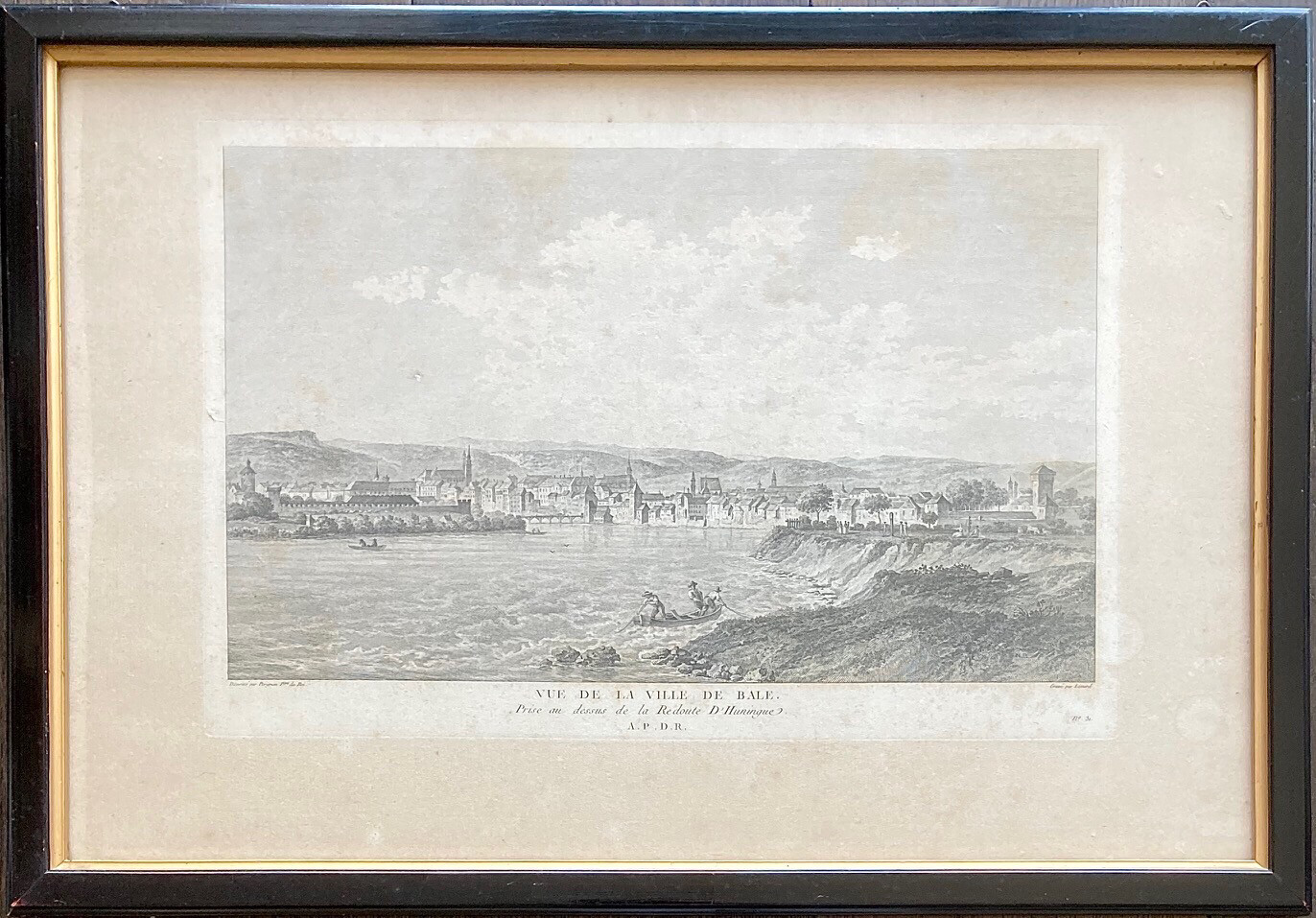 Basel von Hüningen her gesehen