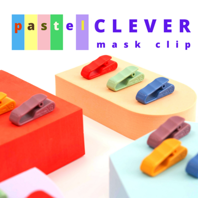 Pastel Clever Face Mask Clip ~ made for the smart