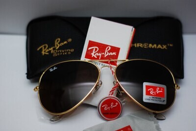 Sunglasses  Aviator RB3025 Gold Frame Brown Lens