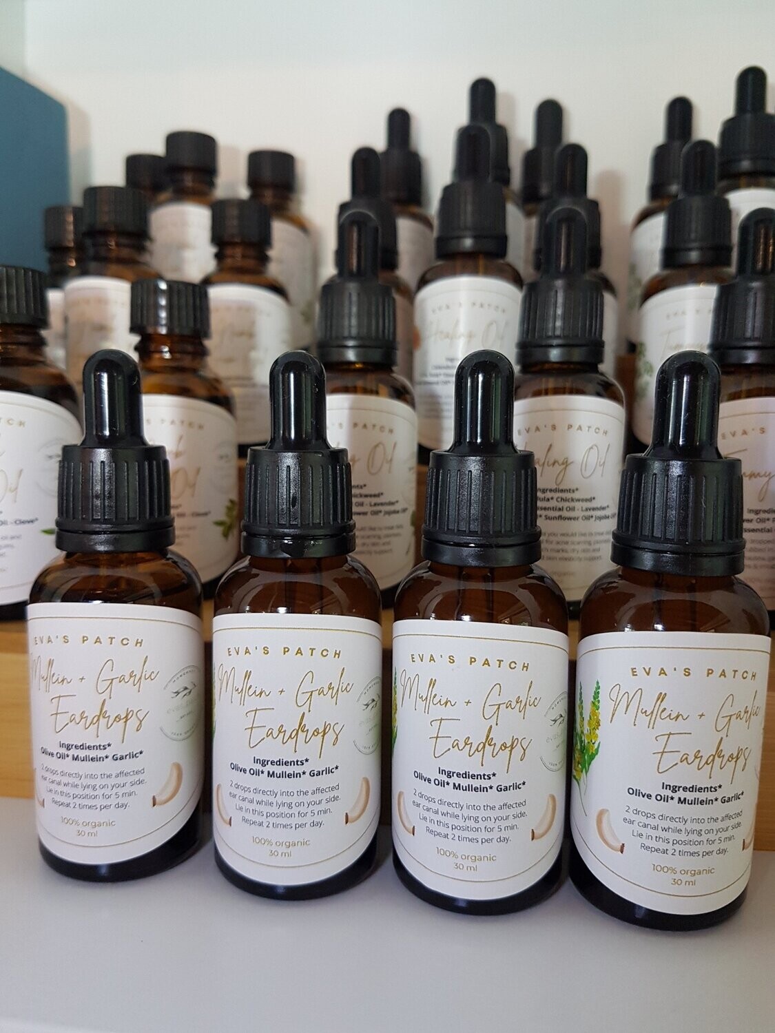 Mullein + Garlic Eardrops
