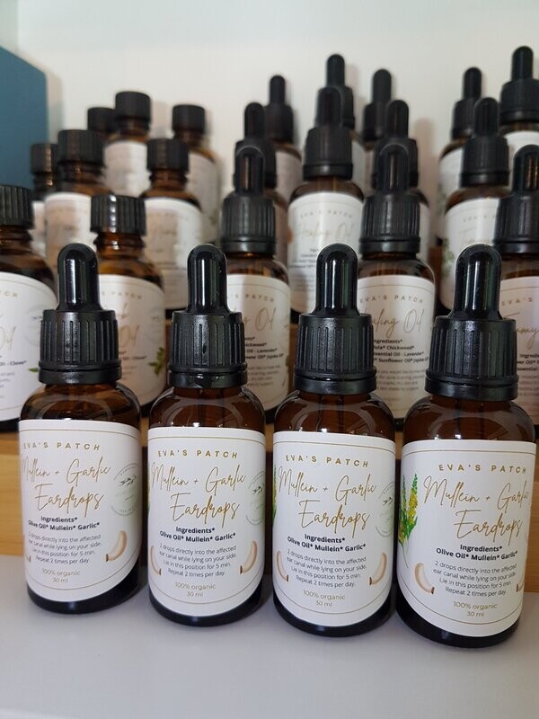 Mullein + Garlic Eardrops