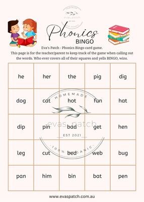Phonics Bingo