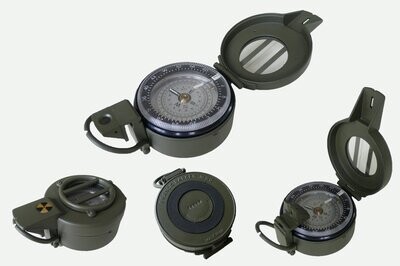 Francis Barker M-88 Military Prismatic Compass Mils Olive Drab