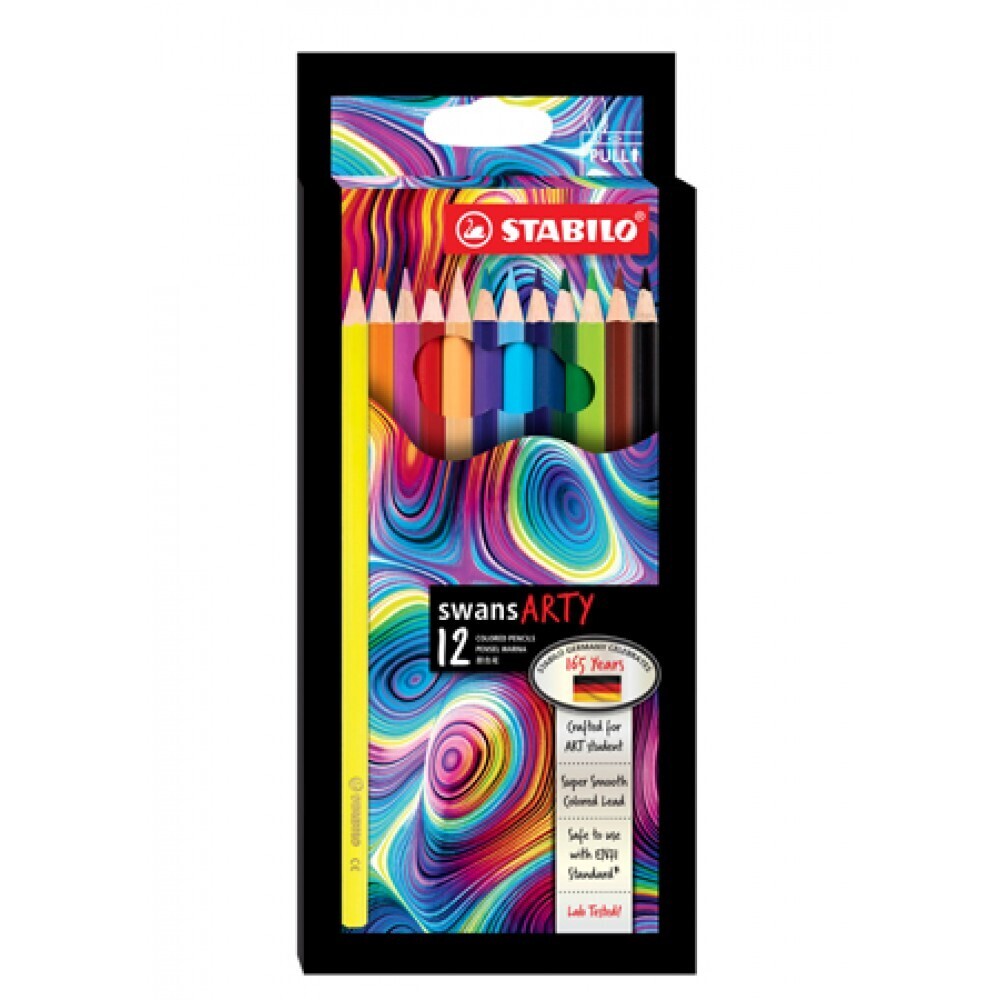 Stabilo Swans - 1520A/12 Swans Arty Coloured Pencils 12&#39;s
