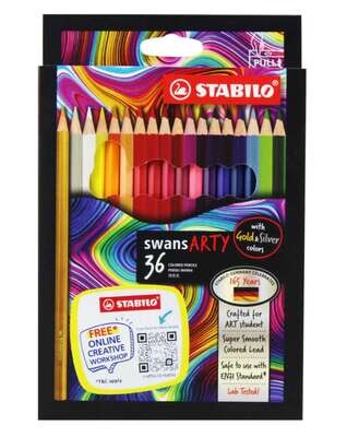 Stabilo Swans - 1520A/36 Swans Arty Coloured Pencils 36&#39;s