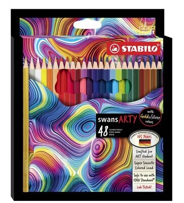 Stabilo Swans - 1520A/48 Swans Arty Coloured Pencils 48&#39;s