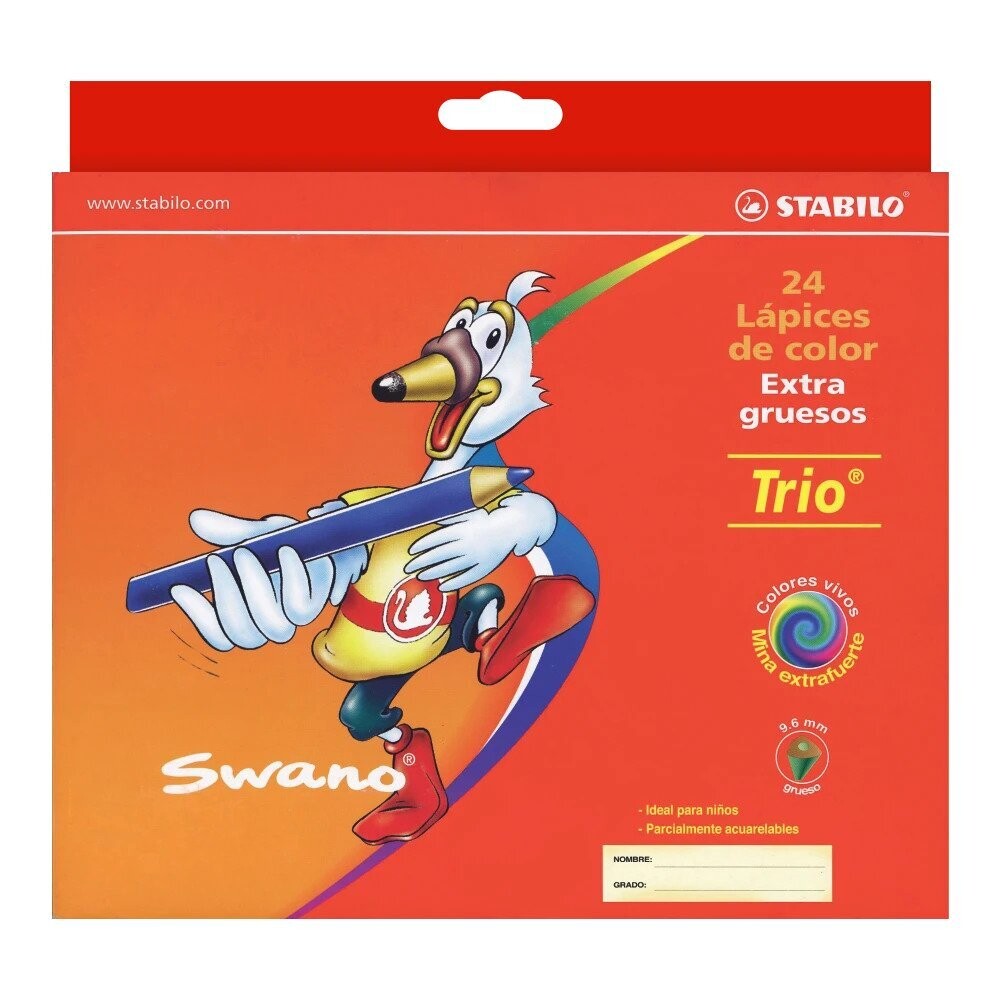 Stabilo Swans - S1868BT Trio Colour Pencil 24s (3.8mm)