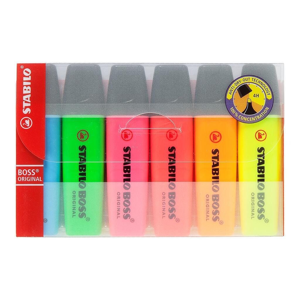 Stabilo Swans - 7006 Boss Original (Packs Of 6)