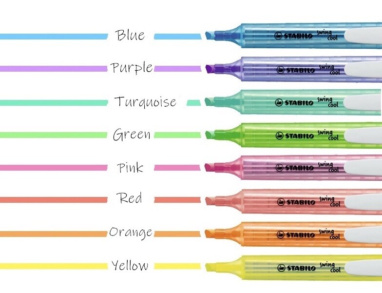 Stabilo Swans - Swing Cool Highlighter Pen 275 Portable Marker (3mm)