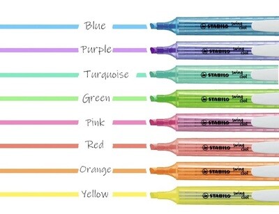 Stabilo Swans - Swing Cool Highlighter Pen 275 Portable Marker (3mm)