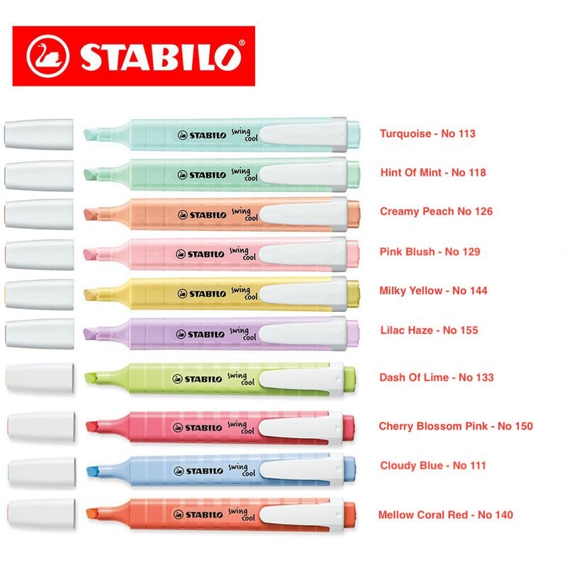 Stabilo Swans - 275 Swing Cool Pastel Permanent Marker