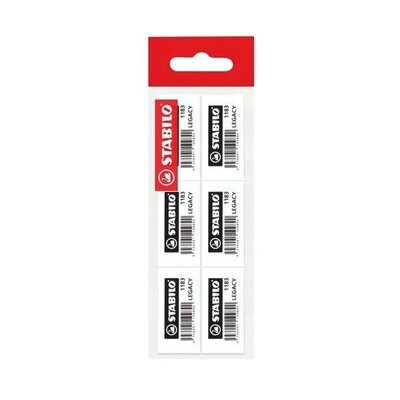 Stabilo Swan - 1183 Legacy Eraser (Pack Of 6)