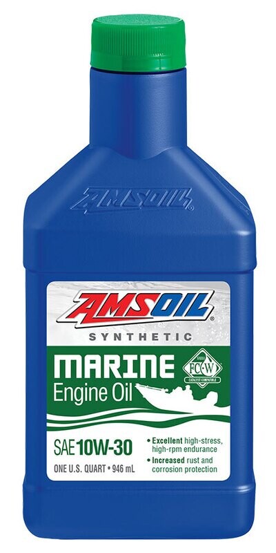 Amsoil - Synthetic Marine Engine Oil, Series: 10W-30 0.946L  (WCT)