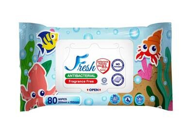 FRESH - Anti Bacterial Wipes 80&#39;S