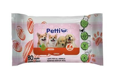 PETTI Premium Wipes (Dog) 80&#39;S