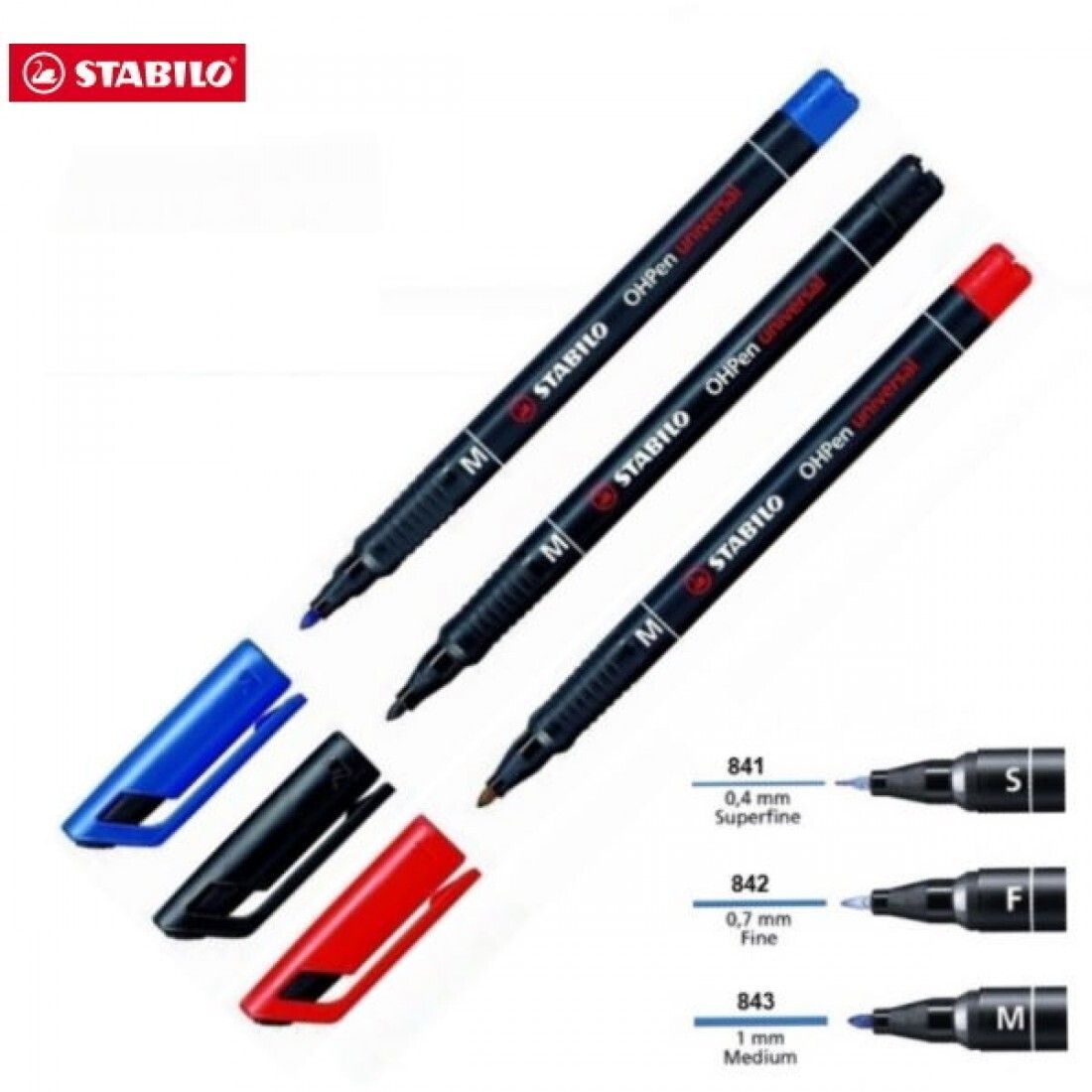 Stabilo - OHPen 843 Universal Permanent Pen (Medium)