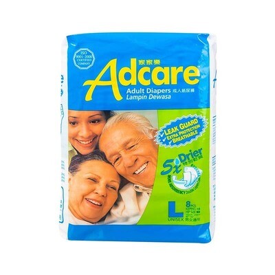 ADCARE Adult Diapers (L size) 8&#39;S