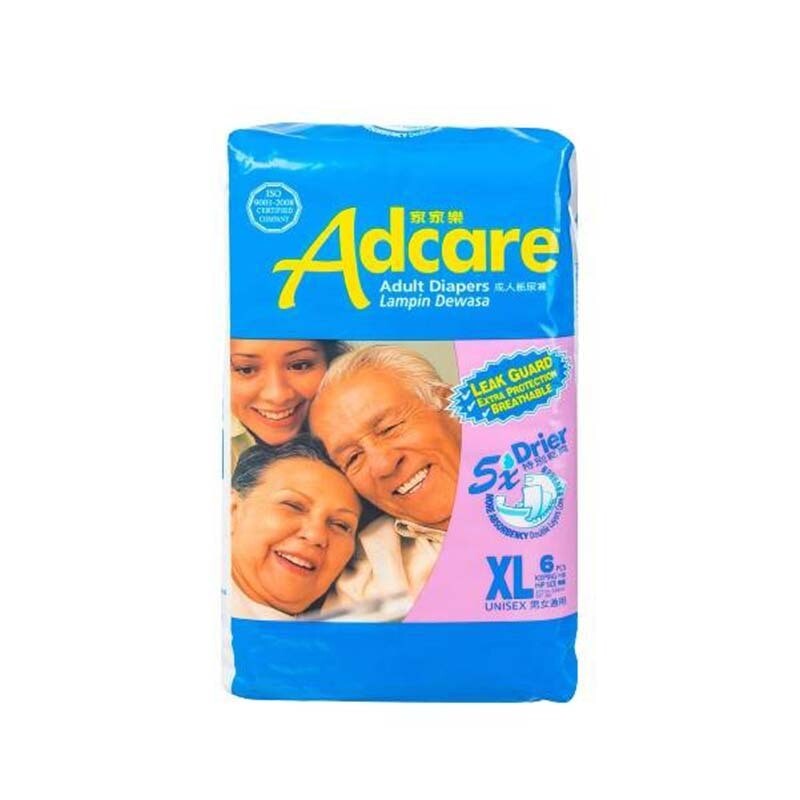 ADCARE Adult Diapers (XL size) 6&#39;S