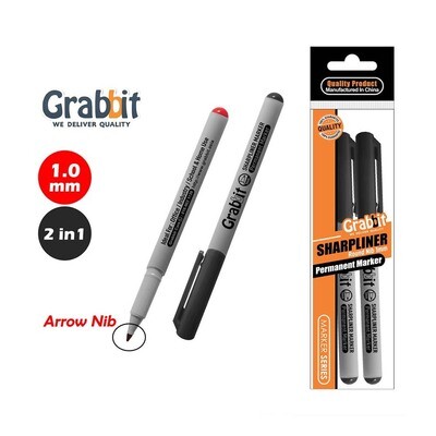 Grabbit - Sharpliner Permanent Marker – Black + Red (1.0mm)