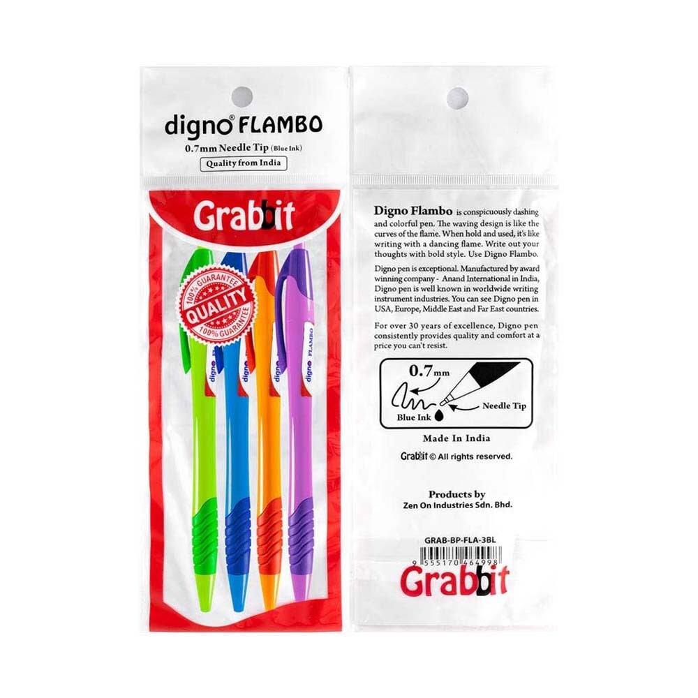 Grabbit - Digno Flambo Ball Pen 0.7mm – 3+1