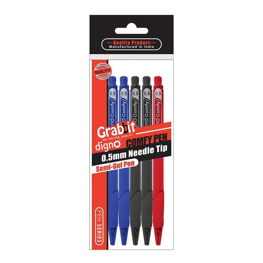 Grabbit - Digno Comfy Semi Gel Pen 0.5mm (5&#39;s)