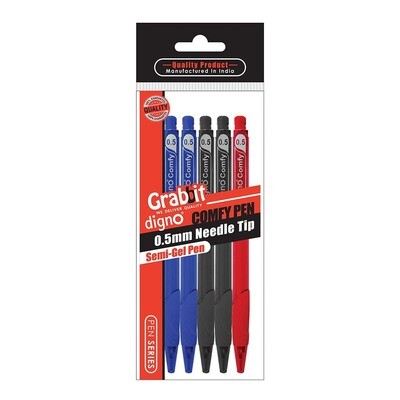 Grabbit - Digno Comfy Semi Gel Pen 0.5mm (5&#39;s)