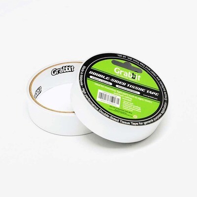 Grabbit - Double-Sided Tissue Tape 24mm x 6 yards (2 Rolls)