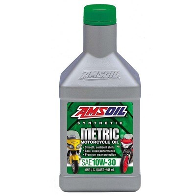 Amsoil - 10W-30 Synthetic Metric Motorcycle Oil (MCT) 0.946L