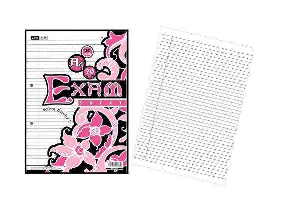 CP - Exam Sheet A4 70gsm, Pages: SCES7030 70gsm x 30s