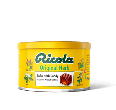 Ricola - Tin Herb Candy 100g, Flavor: Original 100gsm