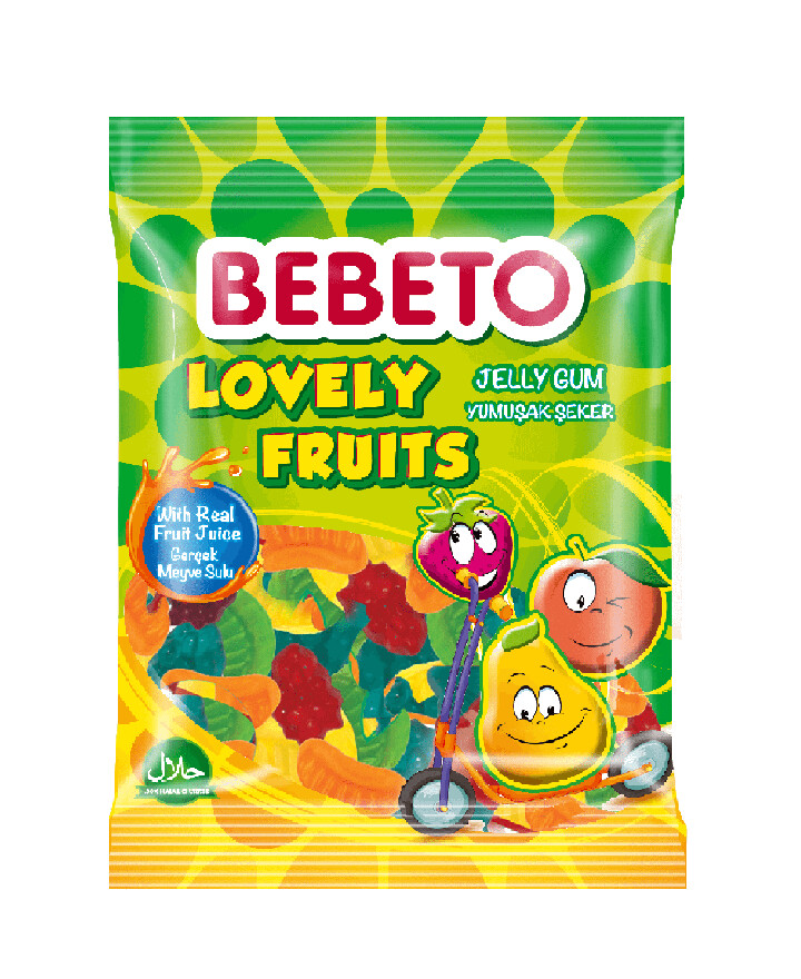 Bebeto - Lovely Fruits Jellies 80g