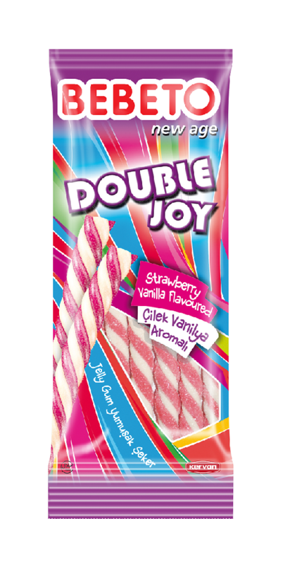 Bebeto - Double Joy Strawberry + Vanilla Jellies Sticks 75g