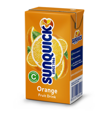 Sunquick - Ready To Drink UHT Fruits Juice 5 x 125ml, Flavor: Orange RTD 5 x 125ml