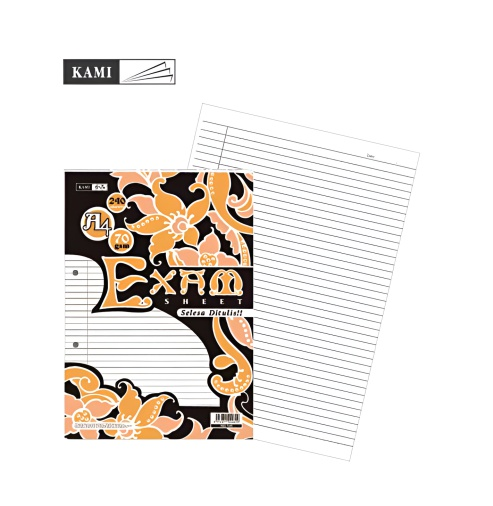 CP - Kami Exam Sheet A4 (70gsm), Pages: SKES7240 (240s x 70gsm)