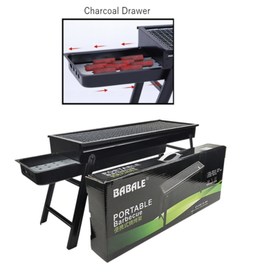 Babale - Portable BBQ Stove W/Charcoal Drawer Design