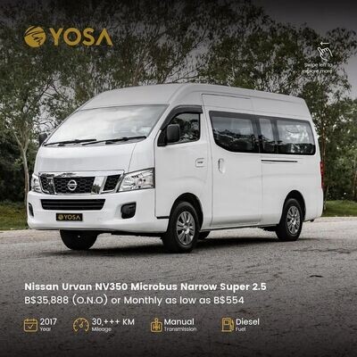 Nissan Urvan NV350 Microbus Narrow Super 2.5L (Manual)