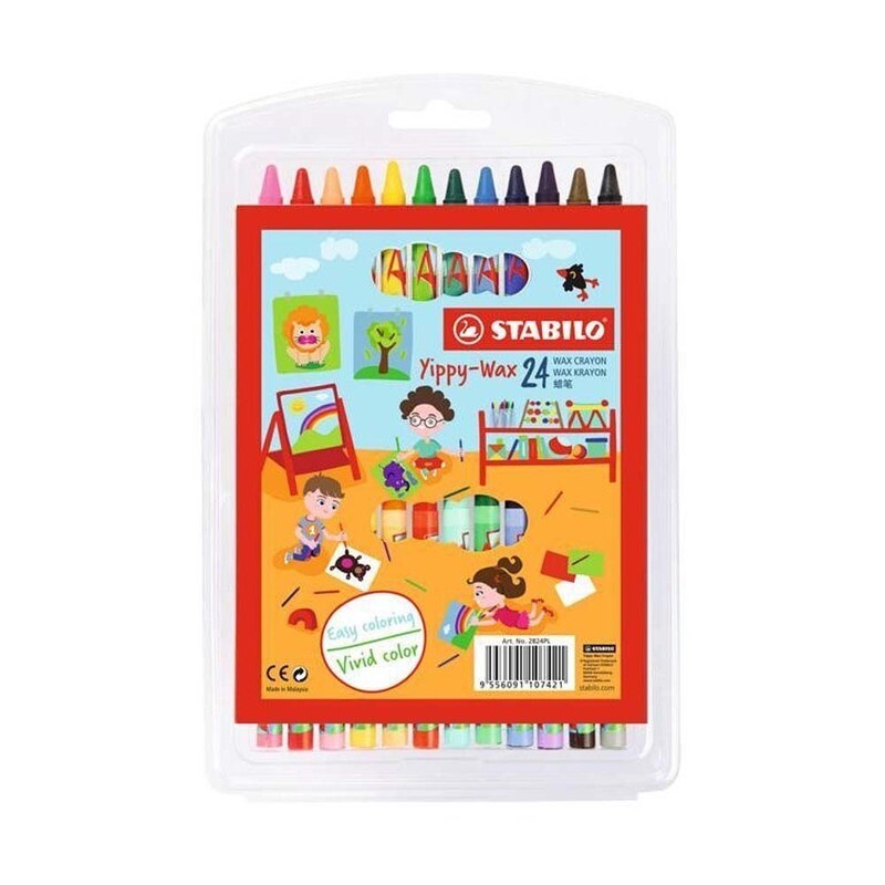 Stabilo Swans - 2824 Wax Crayon 24 Colours