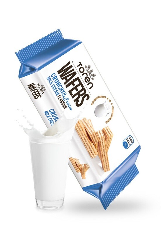 Toren Wafers - Crunchy &amp; Creamy Milk Cream Flavour 55g