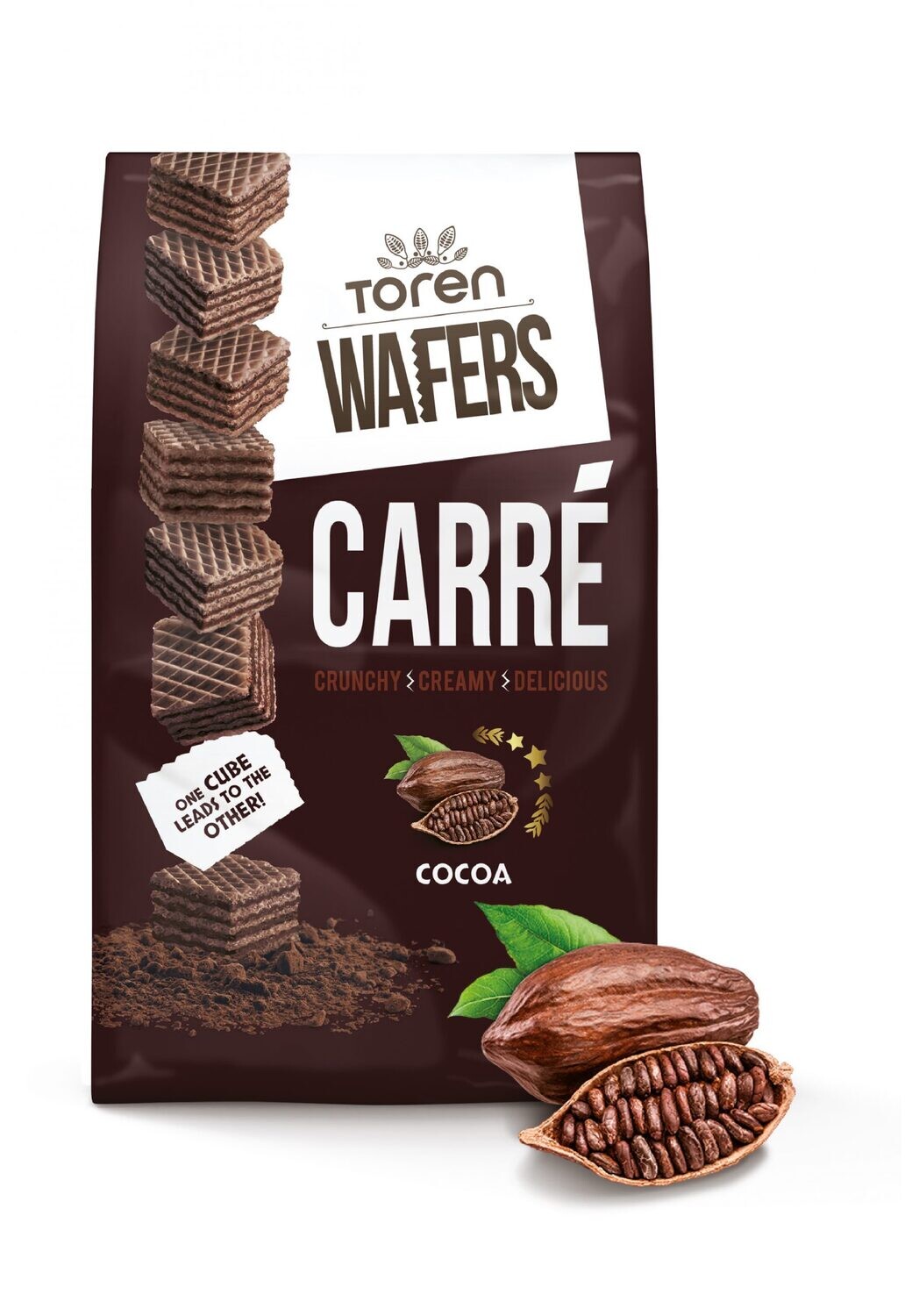 Toren Wafers - Carre Crunchy Creamy Delicious Cocoa Flavour