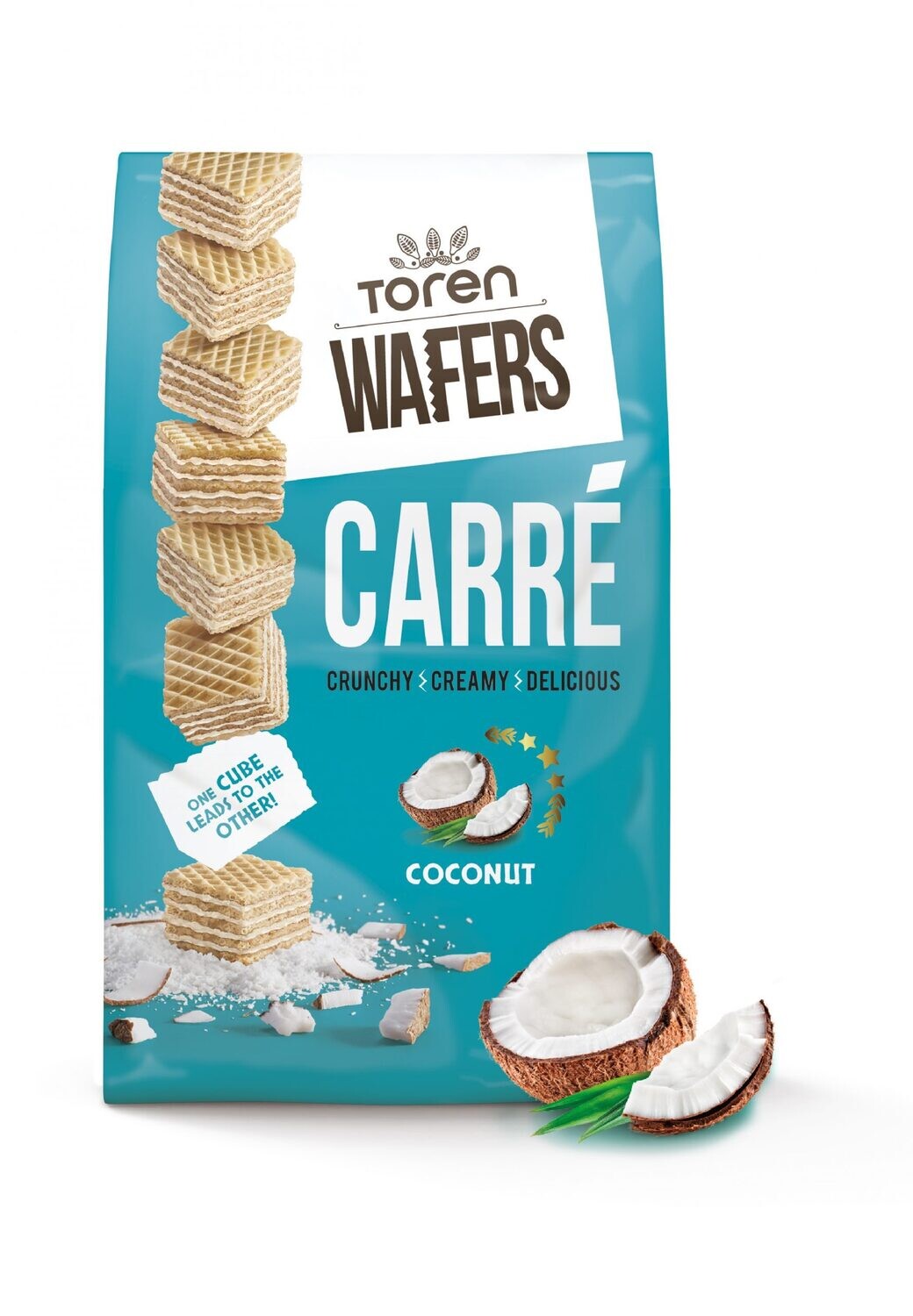 Toren Wafers - Carre Crunchy Creamy Delicious Coconut Flavour