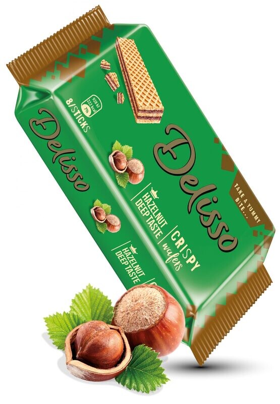 Delisso - Crispy Wafer Vanilla Hazelnut Deep Taste 60g