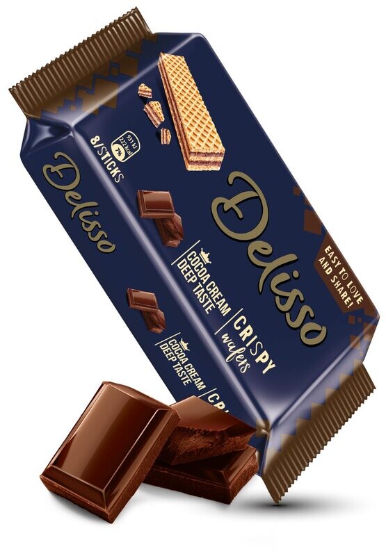 Delisso - Cocoa Cream Deep Taste Crispy Wafer 60g