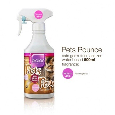 Pets Pounce - Sanitizer For Cats (Sakura) 500ml