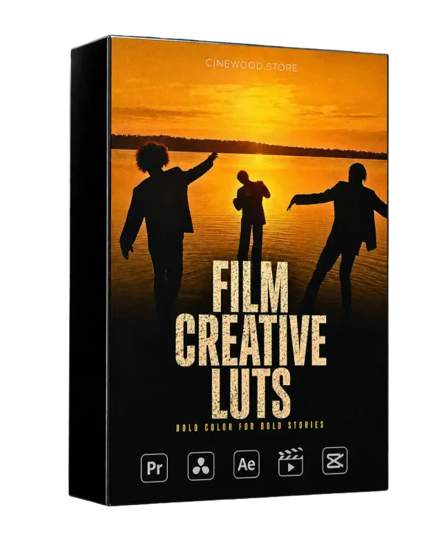 Creative film LUTs for videographers | bold cinematic color grading pack | Cinewood.store