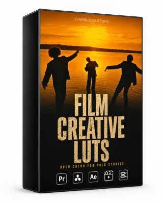 Creative film LUTs for videographers | bold cinematic color grading pack | Cinewood.store