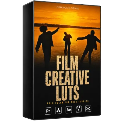 Cinewood Film Creative LUTs — indoor outdoor and night color grading LUTs for video editors