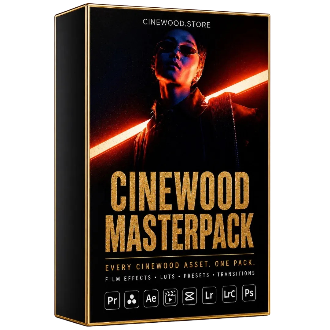 Cinewood Masterpack box — every Cinewood asset in one pack