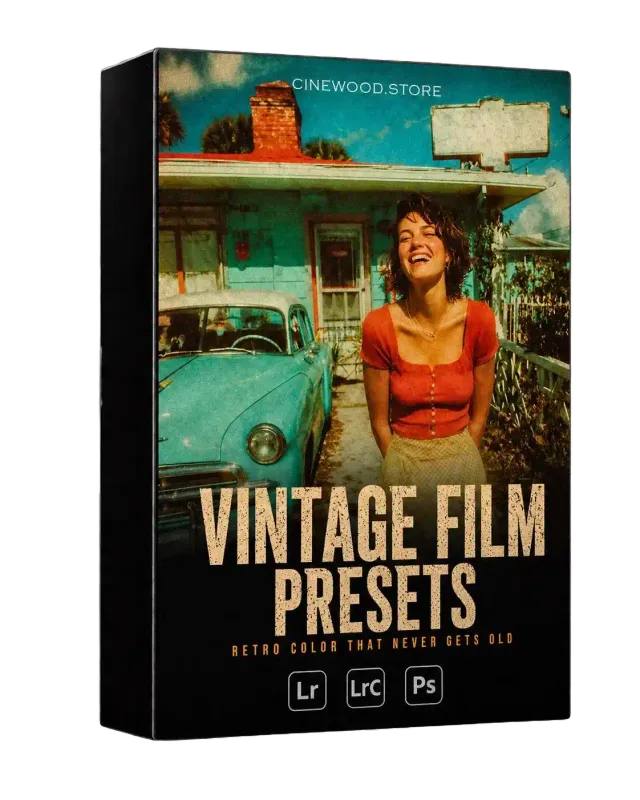 Vintage film Lightroom presets | retro analog photo editing for photographers | Cinewood.store